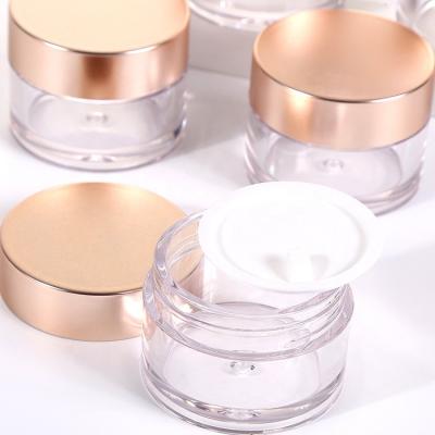 China Customized Cosmetic Lip Scrub Cosmetic Plastic Balm Frost PETG Jars With Butter Rose Gold Cap 1oz 2oz 4oz 8oz Jar Body Butter Matte Containers for sale