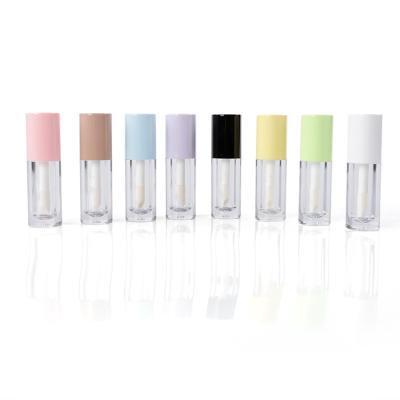 China Lipstick 6ml Personal Clear Black White Colorful Transparent Empty Tube Blue Pink Packaging Skin Care Glair Labial Tube for sale