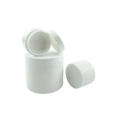 China White 5g 15g 20g 30g 50g Cosmetic Facial Cream PP Plastic Jar White Jars Scrub Container Body Face Lip Scrub PP Cosmetic Containers for sale