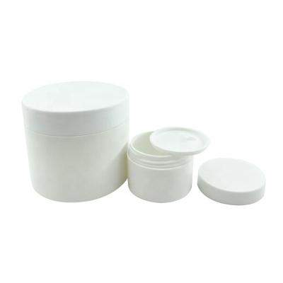 China PP Cosmetic Face Cream Plastic Jars Luxury Empty Cosmetic Skin Care Double Wall With Lids 10g 20g 30g 50g PP Plastic Packaging Box for sale