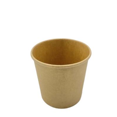 China Wholesale High Quality Disposable Biodegradable Kraft Paper Tubs Customized Logo Design And Printing Food Grade Biodegradable Paper for sale