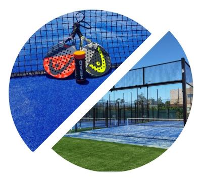 China Aangepaste Fabrieksgroothandel 4m Panoramische Padel-Tennisbaan 10x20m 4x20m Te koop