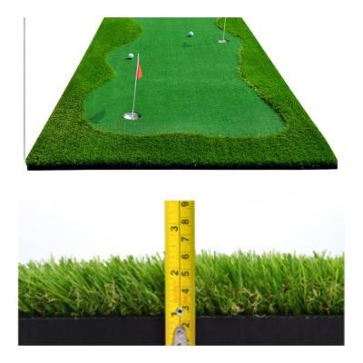 China 10mm 40mm künstliches Hinterhof-Golf-Grün-Chemiefasergewebe des Übungsgrün-Rasen-1.5x3m zu verkaufen