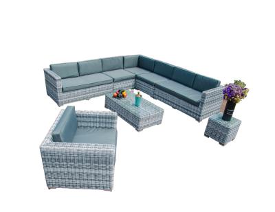 China Outdoor Rattan Garden Sofa Set Luxury Modular Sofa Set for sale