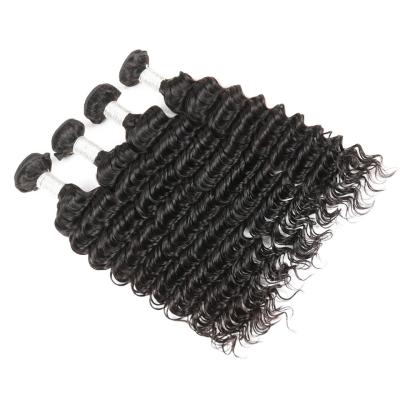 China Hair Weft Real Virgin Peruvian Hair Deep Wave 100% Human Hair Extension for sale