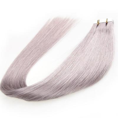 Chine Prolongements brésiliens de cheveux de bande d'unité centrale de colle de Vierge pour les cheveux minces, couleur grise à vendre