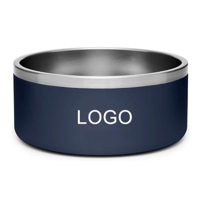 China Pet Stocked Use LOGO Custom Sublimation Dog Bowl Durable Stainless Steel Blank for sale