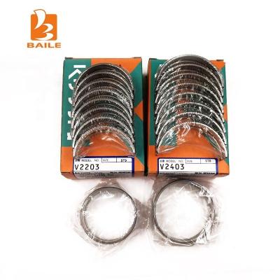 China forklift kubota diesel engine parts for V2203 main bearing 1A091-23480 and conrod bearing 17311-23480 17311-22014 for sale