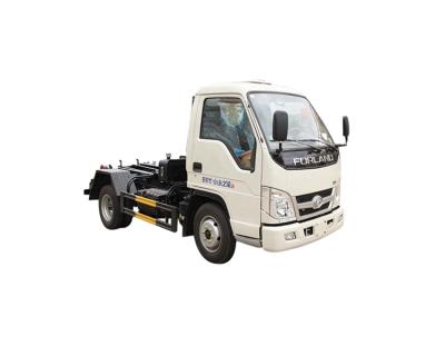 China China Municipal Factory Customs Construction Sanitation Mini Hook-Arm Garbage Trucks With Removeable Waste Bin for sale