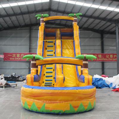 China Commercial/Birthday/Wedding/Party/School/Factory Yellow Wet Inflatable Slides Party Event Water Slide Park Wholesale Cheap Giant Inflatable Outdoor Game For Adults for sale