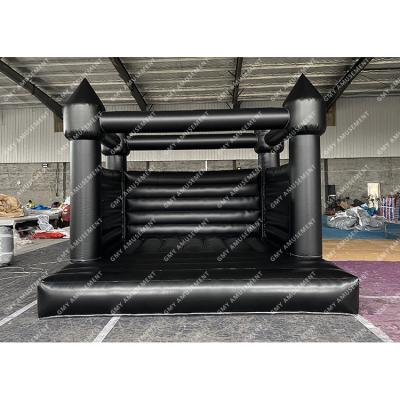 China Commercial/birthday/wedding/wholesale party/school house/hot sale bounce house big bounce party event for sale black bounce house for wedding party for sale