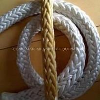 China Marine mooring rope 12 Strand Twisted Uhmwpe Rope for sale