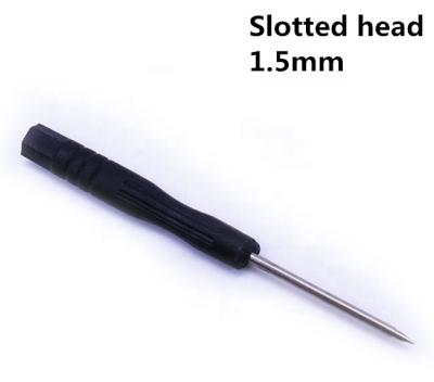 China 1.5mm Diameter Screws Cheap Price 1.5mm Flat Head Slotted Head Mini Screwdriver 83mm Length for sale