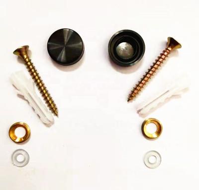 China Round Mirror And Glass Decorative Screw Cover Caps With All Sizes OEM Package Acceptable for sale