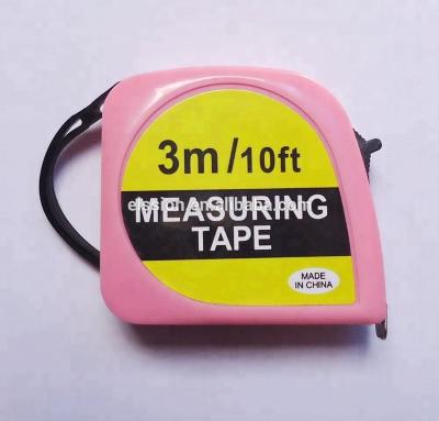 China Promotional Tool Small Size Pink Color Metric Tape Measure / Tape Measure For Lady for sale