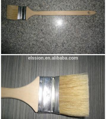 China Bend Angle Paint Brush with Long Wooden Handle for sale