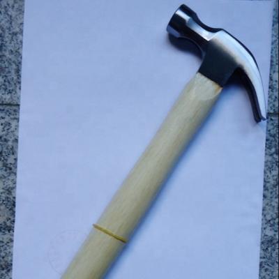 China High Quality Nail Hammer Drop Forged Carbon Steel Claw Hammer With Wooden Handle for sale