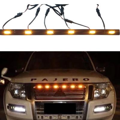 China Fog Light Front Grill Led Yellow Light V97 V93 Led Strip Light Car Grill Led Light For Pajero V93 V97 for sale