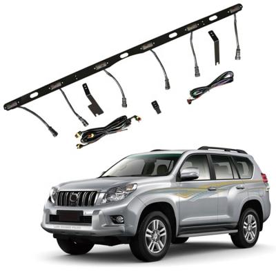 China Fog Lights Car Lighting Accessories Car Front Bumper Hood LED Grill Lights For Toyota Prado With Lamp Holder for sale