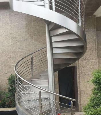 China 2022 modern professional wholesaler made steel structural stair tread step steel structure stairs outdoor arch steel structure stairs for sale