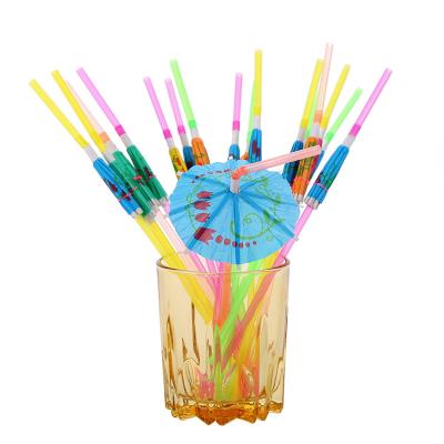 China Wholesale Disposable Cocktail Decorative Creative Paper Umbrella Picks Umbrella Customized Paper Straw For Drink For Food for sale