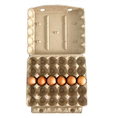 China 10\30 Holes Biodegradable Molded Biodegradable Packaging Pulp Packaging Trays Paper Egg Cardboard Pulp Packaging Box for sale