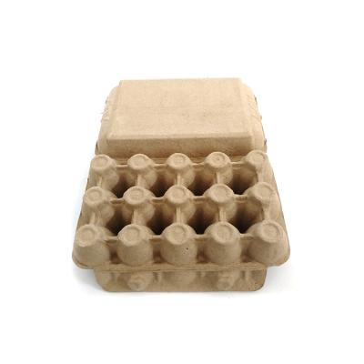 China Biodegradable packaging egg packaging box biodegradable paper carton with pulp traypulp packaging box for sale