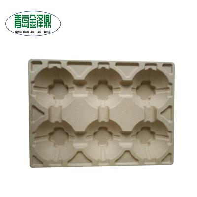 China Fruit Packaging China Shandong Yantai Manufacturer Fresh Produce Packaging Customized Molded Paper Pulp Fiber Tray For Apple for sale