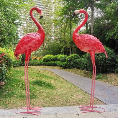 China Contemporary hot selling outdoor home decoration garden wedding lawn metal decoration pink flamingo for sale