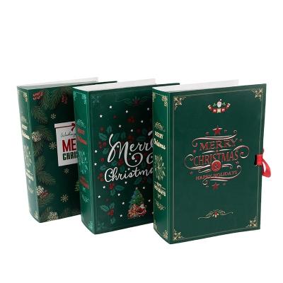 China Recycled Materials Paper Gift Box 2022 Hot Sale Christmas Candy Paper Box Book Paper Magic Display Boxes for sale