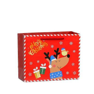 China Recycled Materials Christmas Candy Gift Packing Box Holiday Designs With Christmas Ribbons For Christmas Packaging for sale