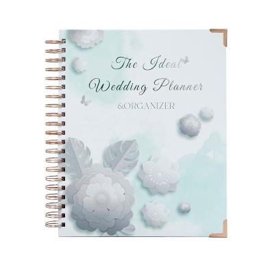 China Customized Wholesale Planner 2022-2023 Spiral Binding Wedding Planner Book Online Wedding Planner Books High Quality for sale