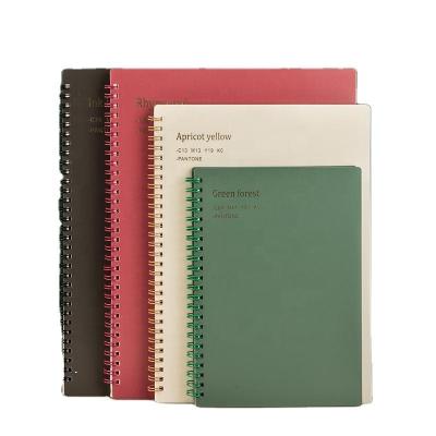 China High Quality Retro Coil Notebooks Color Single Line BTS Grid Spiral Notebook School Office Supplies Diary 2023 Weekly Planner Notebook Single Line for sale