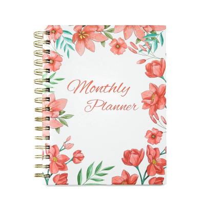 China Custom Printing Daily Weekly Monthly Planner High Quality 2023r A5 Journal Spiral Paper Agenda Diary Notebook for sale