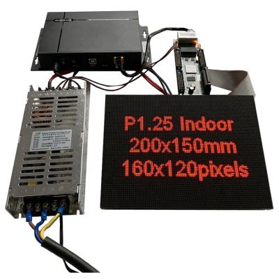 China P1.25 Front Service Led Display Screen P1.25 led module 200x150mm small pixel pitch P1.25 led wall 4K 8K full color for P1.25 led display for sale