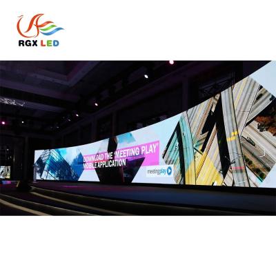 China RGX Curved HD Rental Flexible Advertising Led TV Screen P2.6 Curve LED Display for sale