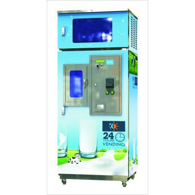 China Food Grade 304 Stainless Steel ATM Coin Operated Fresh Milk Vending Machine For Sale for sale