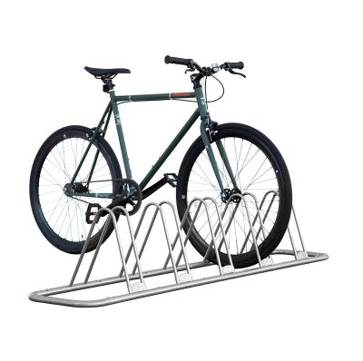 China Steel Bike Floor Stop Rack Steel Bicycle Parking Rack For 5 Bikes for sale