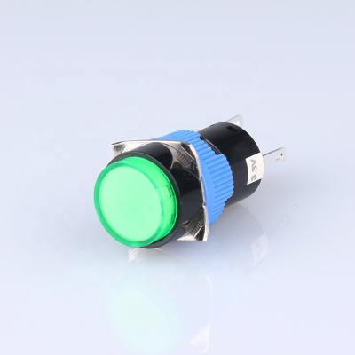 China 16mm Plastic Adjustable Plastic 1NO1NC Push Button Switch for sale