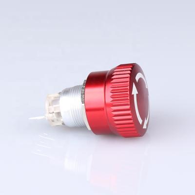 China Push Button Switch 19-J Series 19mm Round Head Pin Terminal Stainless Steel Momentary Push Button 