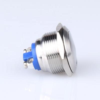 China Stainless Steel Switch IP65 Waterproof 19mm Metal Push Button QN19-A1 for sale