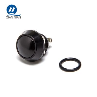 China QN12-A3 Domed Head Momentary On Off Screw Pin Metal Micro Switch Button for sale