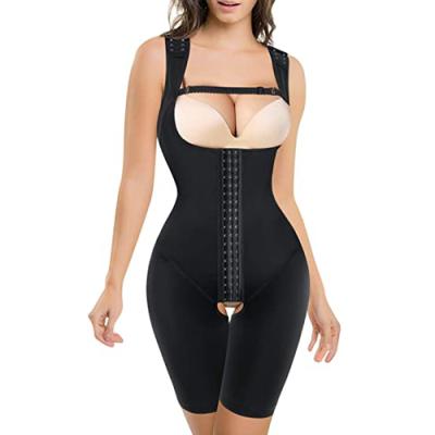 China Antibacterial High Compression Tummy Control Slimming Hip Enhancer Tops Vest Jumpsuit Colombian Faja Jumpsuit for sale