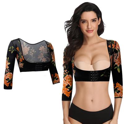 China Antibacterial Women Pose Corrector Shapewear Tops Compression Sheaths Slimmer Body Shaper Fajas Arm Post Surgery Bra for sale