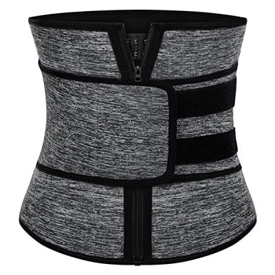 China Antibacterial Back Support Fitness Belly Fat Burner Private Label Waist Trainer Slim Sweated Belt For Women for sale