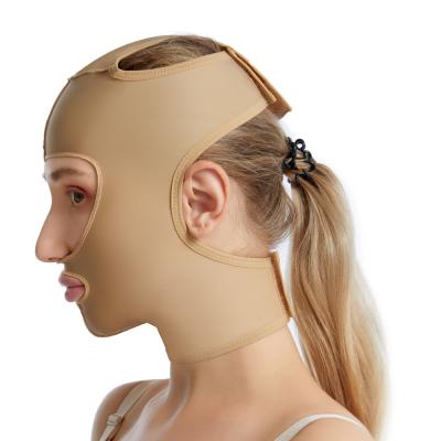 China Antibacterial Facial Headgear Cheekbone Shaping Beauty Pressurized Face Cover for sale