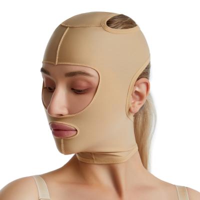 China Antibacterial Facial Bandage Shaping One Piece Breasted Full Face Mask Special Female Headgear for sale