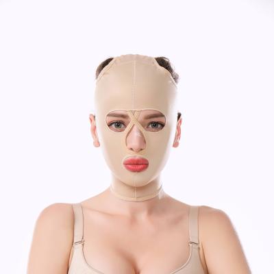 China Thin Female Face Headgear - Antibacterial Full Face Bandage Mandibular Cover Double Chin Lifting for sale