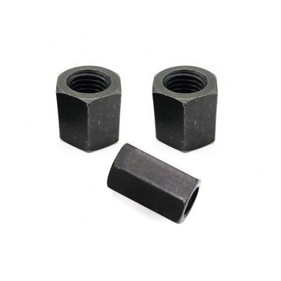 China Automotive Industry Galvanized DIN 6334 Extended Long Nuts Hexagon Coupling Nuts for sale