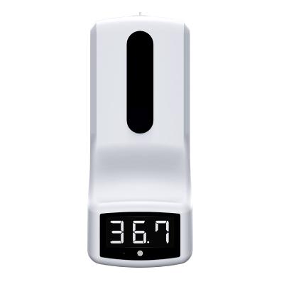 China sanitizer dispenser k9 thermometer ready to ship K9 pro thermometer smart soap dispenser automatic alcohol gel sensor temperature K9 for sale